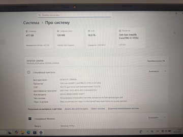 Б/в Ноутбук Asus 15/core i3-1315u ddr5/16gb ddr5/hdd *відсутній/ssd 512 gb/*інтегрована 01-200802233