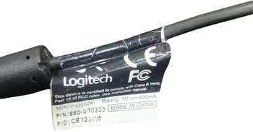 Б/в Веб - камера Logitech webcam c170 v-u0026 01-200972024