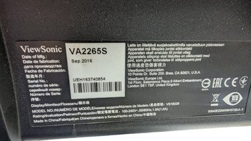Б/в Монітор Viewsonic va2265s 01-201114772