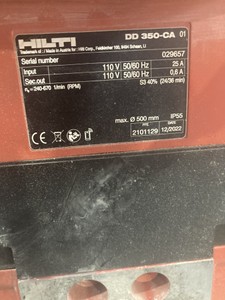 Б/в Установка алмазного буріння Hilti dd 350-ca 01-201132065