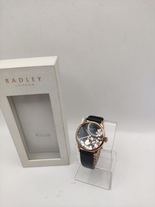Б/у Часы Radley Black leather strap watch s earrings gift 01-201131477