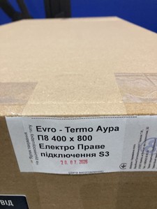 Б/в Рушникосушарка Evro-Termo аура п8 400 х 800 електро л.п. s3 01-201163511