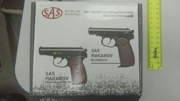 Б/в Пневматичний пістолет Sas (Sport Air Shooting) makarov blowback 01-201170142