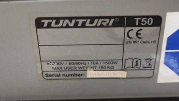 01-200785422: Tunturi t50 treadmill performance