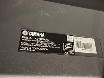 01-200786437: Yamaha dgx-230