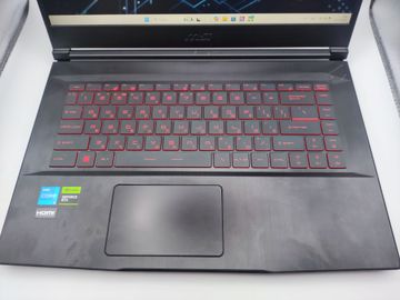 Б/в Ноутбук Msi 15/core i5-11400h ddr4/16gb ddr4/hdd *відсутній/ssd 512 gb/geforce rtx3050 4gb 01-200819201