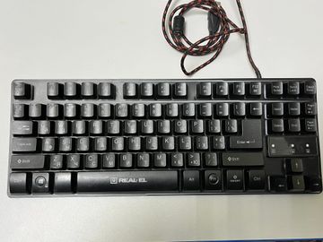 Б/в Клавіатура Real-El gaming 8710 tkl backlit usb 01-200885322