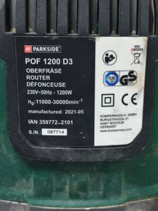 Б/в Фрезер Parkside pof 1200 d3 01-200820172