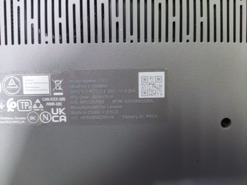 Б/у Ноутбук Lenovo 16/ryzen 3 7320u ddr5/16gb ddr5/hdd *відсутній/ssd 512 gb/*інтегрована 01-200938902