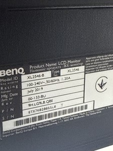 Б/в Монітор Benq benq zowie xl2546k 01-201003490