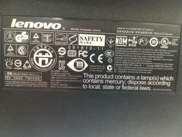 Б/у Монитор Lenovo l2250pwd 01-201011758