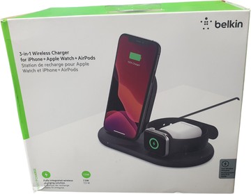 Б/в Бездротовий зарядний пристрій Belkin wiz001 3-in-1 wireless charger 01-200968484
