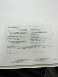 Б/в Ноутбук Apple macbook pro 2018 a1989 13,3"/ core i5 2,3ghz/ram 8gb/ssd 256gb 01-201053883
