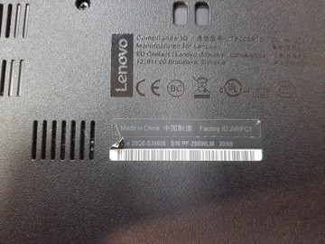 Б/в Ноутбук Lenovo core i5 8365u ddr4/8gb ddr4/hdd *відсутній/ssd 256 gb/*інтегрована 01-201118815