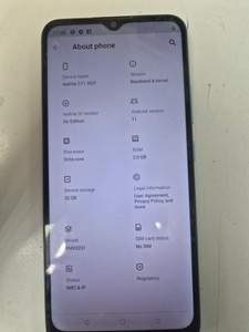 Б/в Мобільний телефон Realme c11 2021 2/32gb 01-201121293