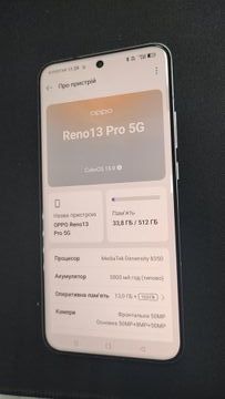 01-200780266: Oppo reno13 pro 5g 12/512gb
