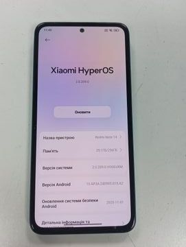 Б/в Мобільний телефон Xiaomi redmi note 14 8/256gb 01-200901370