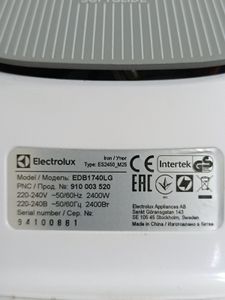 Б/у Утюг Electrolux edb1740lg 01-200904749