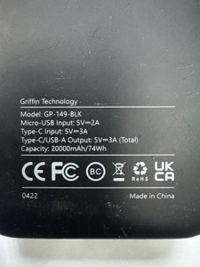 Б/в Повербанк Griffin gp-149-blk 20 000mah 01-201054723