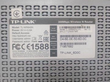 Б/в Бездротовий маршрутизатор Tp-Link tl-wr845n 01-201063563