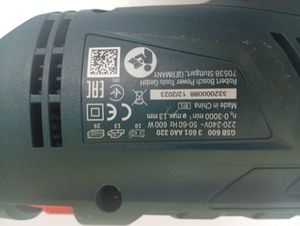 Б/в Дриль ударний Bosch gsb 600 01-201054132