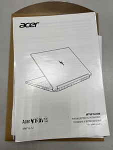 Б/в Ноутбук Acer 16/core 7 240h ddr4/16gb ddr4/hdd *відсутній/ssd 512 gb/rtx 5060 8gb 01-201121265