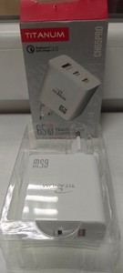 Б/в Мережевий зарядний пристрій Titanum ch65pro gan 65w 01-201127774