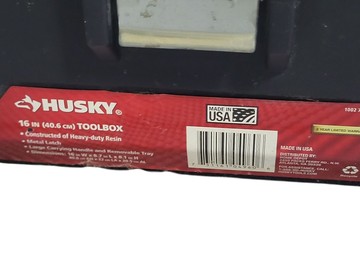 Б/в Ящик для інструментів Husky tool storage 16" heavy duty with pullout tray black toolbox 01-200880453