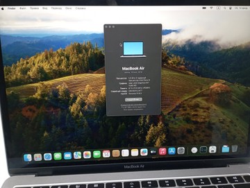 Б/в Ноутбук Apple macbook air a1932 13,3" core i5 1,6ghz/ram8gb/ssd128gb/intel uhd graphics 617 01-200929188