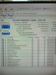 Б/в Ssd накопичувач Golden Memory 120gb 01-201007599