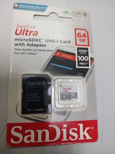 Б/в Карта пам'яті microsd Sandisk 64gb microsdhc uhs-i ultra sdsqunr-064g-gn3mn 01-201027180