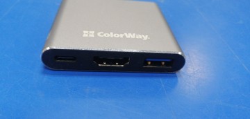 Б/у Usb-хаб Сolorway cw-hub08 usb-а+usb-c+hdmi 01-201045415