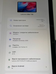 Б/в Планшет Lenovo idea tab tb336fu 8/256gb 01-201057752