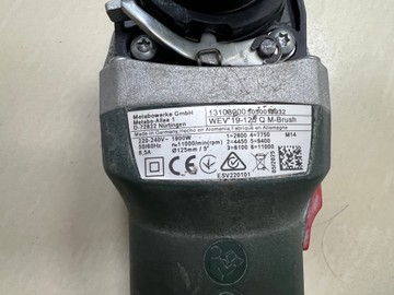 Б/у Угловая шлифмашина Metabo wev 19-125 q m-brush 01-201075117