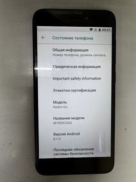 Б/в Мобільний телефон Xiaomi redmi go 1/8gb 01-201127392