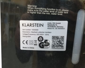 01-200590353: Klarstein maxfresh 10029394