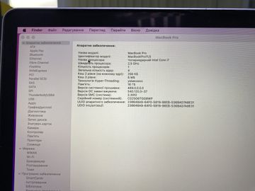 Б/у Ноутбук Apple macbook pro a1398 15,4" core i7 2.2ghz/ram16gb/ssd128gb/intel iris pro 01-200821297