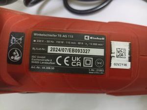 Б/у Угловая шлифмашина Einhell te-ag 115 01-200833171