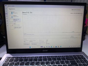 Б/у Ноутбук Acer 15/celeron n4500 ddr4/8gb ddr4/ssd 256 gb/*інтегрована 01-200886327