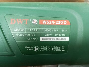 Б/в Кутова шліфмашина Dwt ws24-230 d 01-200892974