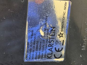 Б/в Кухонний комбайн Klarstein lucia 3в1 2000вт 10006255 01-200900182