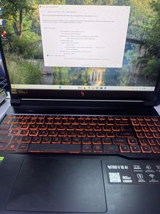 Б/в Ноутбук Acer 15/ryzen 5 240 ddr5/16gb ddr5/hdd *відсутній/ssd 512 gb/geforce rtx3050 6gb 01-200909581