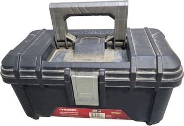Б/в Ящик для інструментів Husky tool storage 16" heavy duty with pullout tray black toolbox 01-200880453