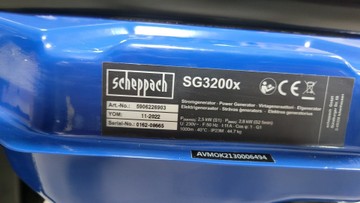 Б/в Генератор Scheppach sg 3200x 01-200962327