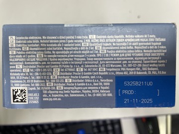 Б/в Електрична зубна щітка Oral-B vitality d103 pro protect x clean d103.413.3 01-200962429