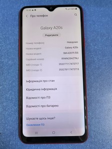 Б/в Мобільний телефон Samsung galaxy a20s 2019 a207f 3/32gb 01-200974037