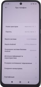 Б/в Мобільний телефон Redmi redmi note 11s 8/128gb 01-201042591