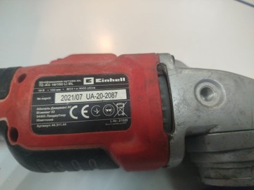 Б/в Кутова шліфмашина Einhell te-ag 18/150 li bl 01-201056482