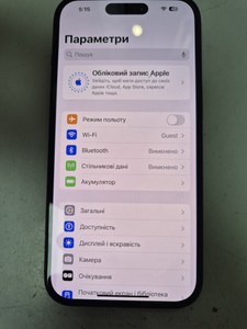 Б/в Мобільний телефон Apple iphone 15 128gb esim 01-201120479