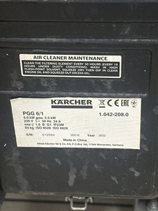 Б/у Генератор Karcher pgg 6/1 01-201146442